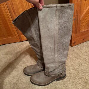 Womens Madden Tall Leather Fall Boots 9